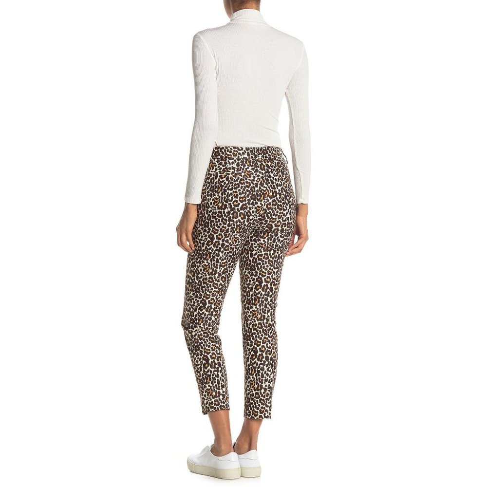 🆕 J CREW Leopard Print Slim Pants Size 2 Style M2017 - Picture 2 of 10